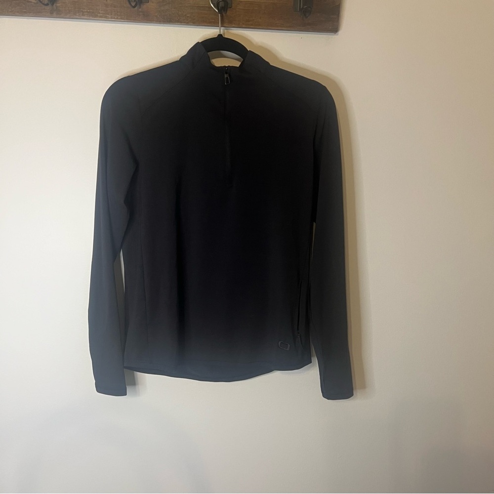 OGIO Black Quarter Zip Performance Pullover Jacket‎ Size Small Athletic Golf